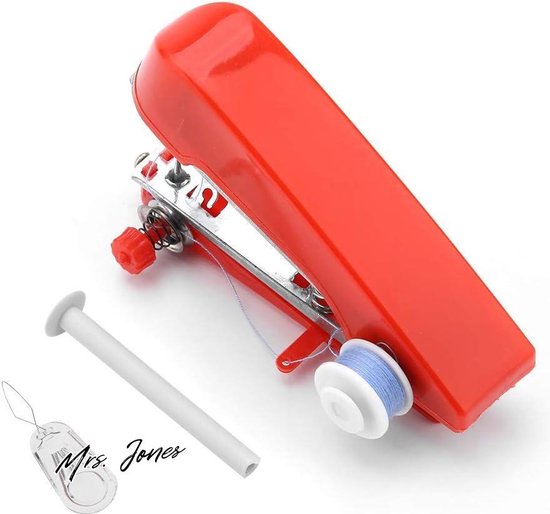 Qoosea Elektrische handnaaimachine voor beginners, snel naaien, draagbare mini-naaimachine met naai-accessoires, werkt op batterijen en via USB, overlock-naaimachine, klein voor thuis en op reis Qoosea Elektrische handnaaimachine voor beginners, snel naaien, draagbare mini-naaimachine met naai-accessoires, werkt op batterijen en via USB, overlock-naaimachine, klein voor thuis en op reis