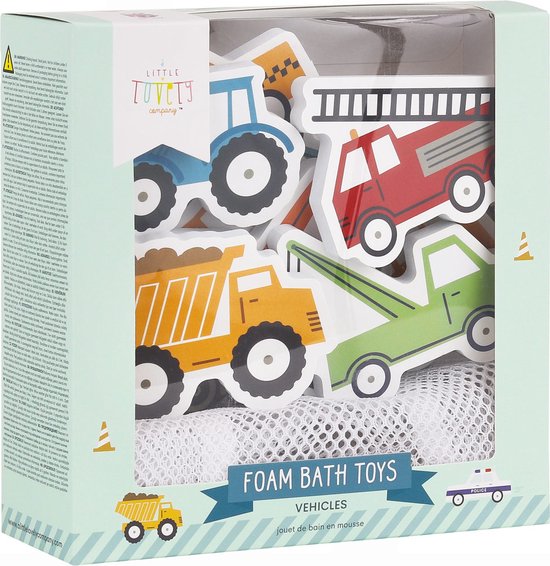 A Little Lovely Company - Foam Badspeelgoed - Voertuigen — afbeelding 4