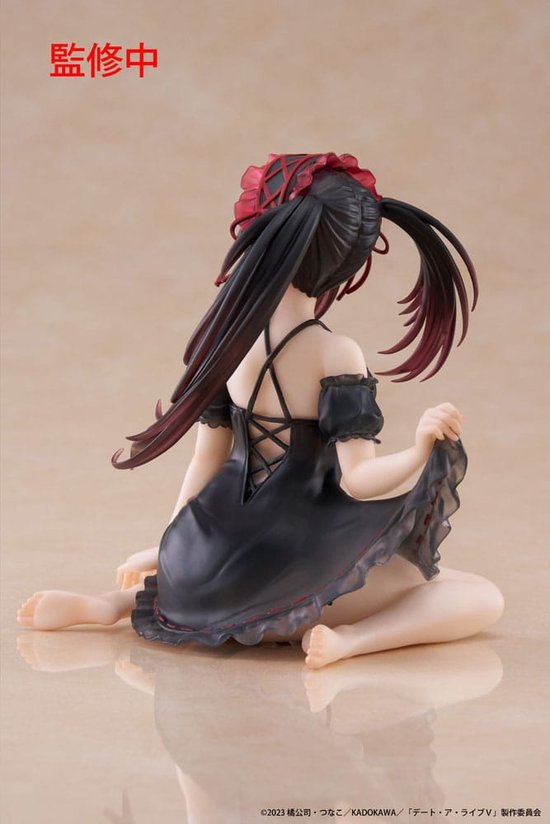 Statue de bureau en PVC Date A Live V , figurine mignonne Kurumi Tokisaki, vêtements de nuit Ver. 13 cm