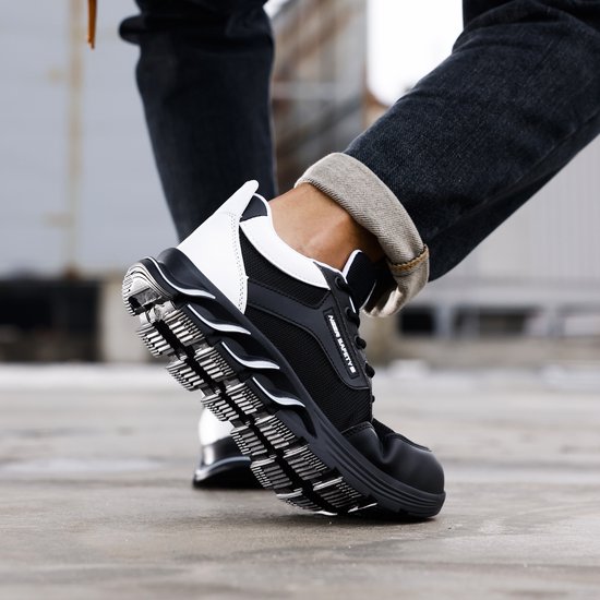 Chaussures de travail de Safety Nezr® pour femmes et hommes - Chaussures de sécurité - Imperméables/légères/élégantes/mode - Classe de sécurité S1P - Taille 38