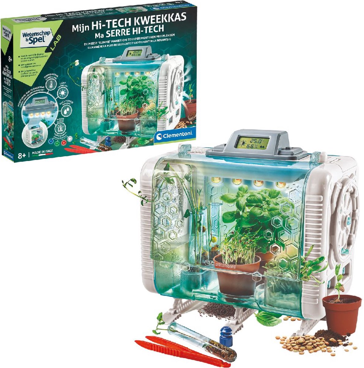 Clementoni Wetenschap en Spel - Hi-Tech Kweekkas - STEM speelgoed - Broeikas - Experimenteren met Planten - Groene vingers - Vanaf 8 jaar — afbeelding 13