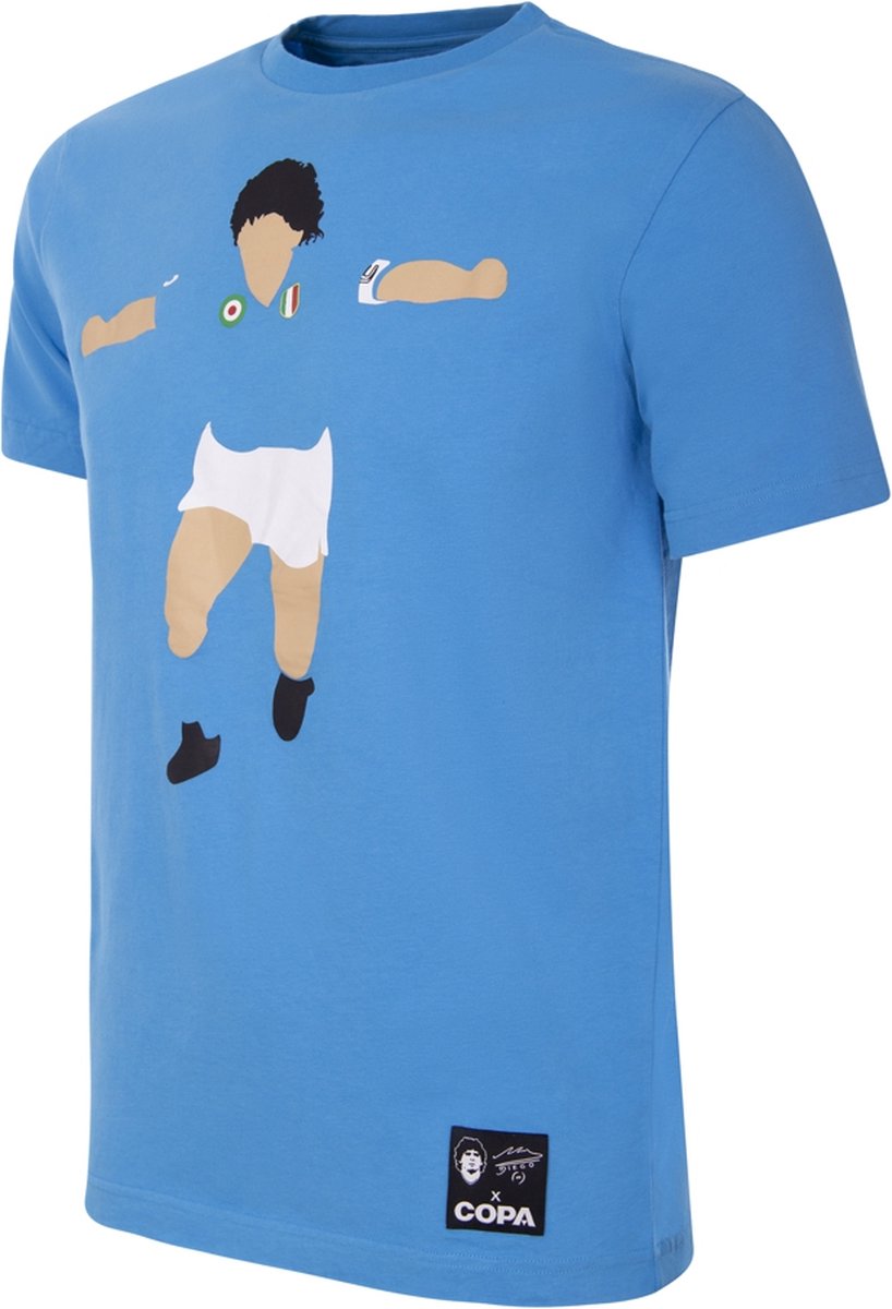 COPA - Maradona Napoli Graphic T-Shirt - Heren - Blauw - XS