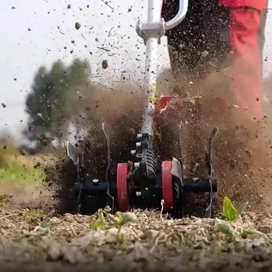 2 in 1 Grasmaaier Wiedwiel, Diep Ploegwiel met 9 Tanden en Recht Blad voor Het Maaien van Gras en Het Losmaken van de Grond, Universeel Precisiegrasmaaieraccessoire (28 mm