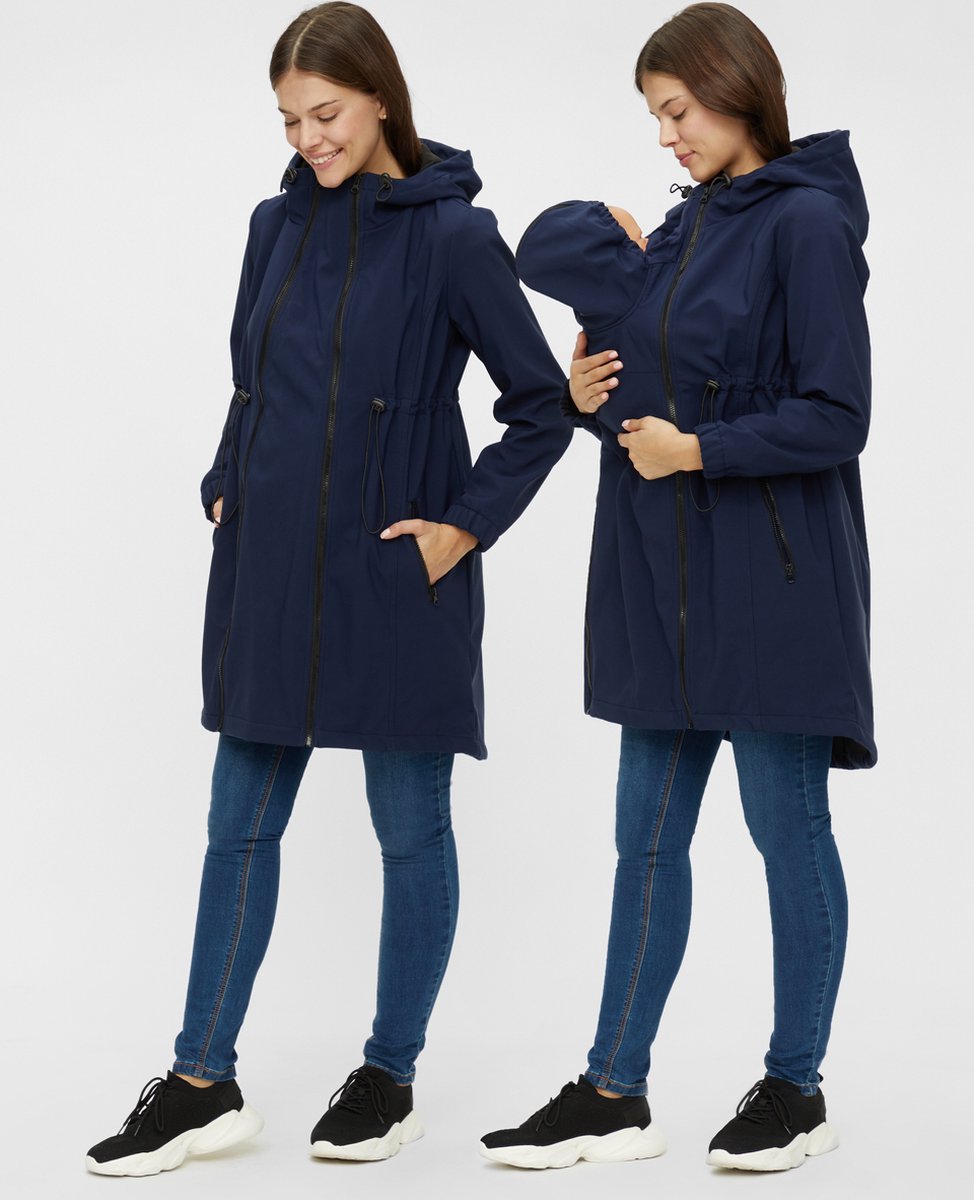 Mama-Licious Jas Mlshella 3in1 Softshell Jacket A. N 20008764 Navy Blazer Dames Maat - S