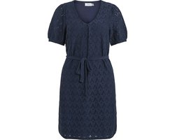 VILA - VIAMALINA V-NECK S/S DRESS/PB - Dames - Mini jurken