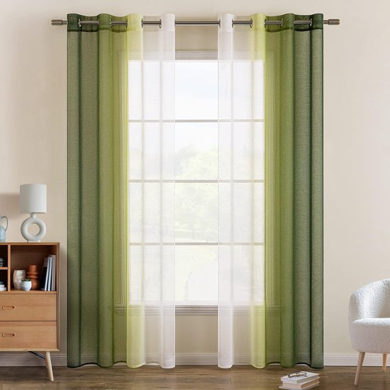 Simpvale doorschijnende gordijnen met 2 panelen, elegante voile gordijnen in effen kleur met railhaken voor slaapkamer, woonkamer, balkon, rood, 140x260 cm Simpvale doorschijnende gordijnen met 2 panelen, elegante voile gordijnen in effen kleur met railhaken voor slaapkamer, woonkamer, balkon, rood, 140x260 cm