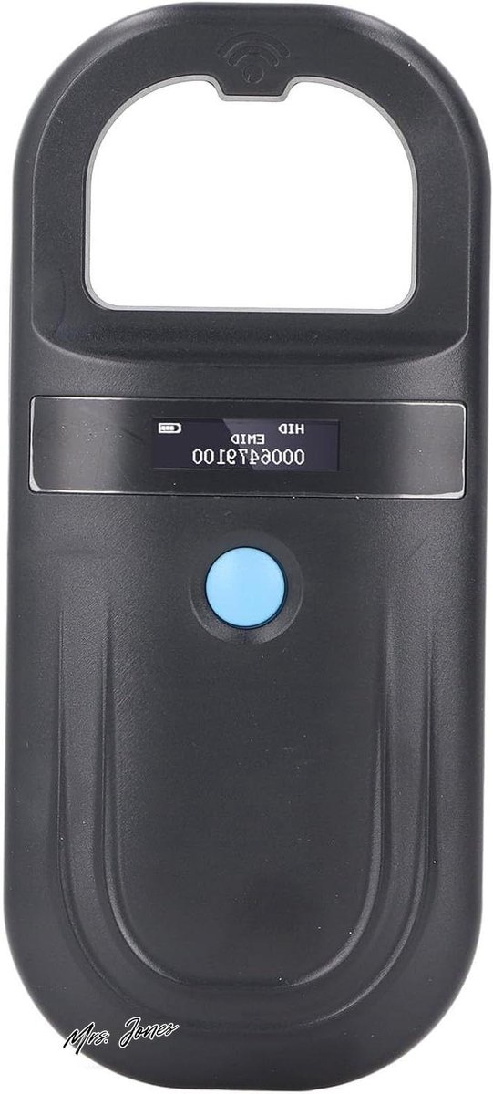 Mrs. Jones Microchip-lezenscanner-oled-display-ISO11784-85-FDX-B-ID64-oplaadbaar-gegevensopslag-dierenmarkering-scanner-honden-katten-varkens .