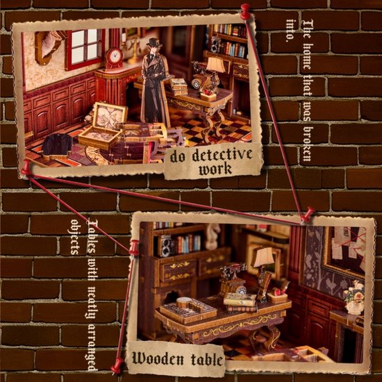 Mini Museum Fotolijsten - Houten Miniatuur,Miniatuur Museum Met