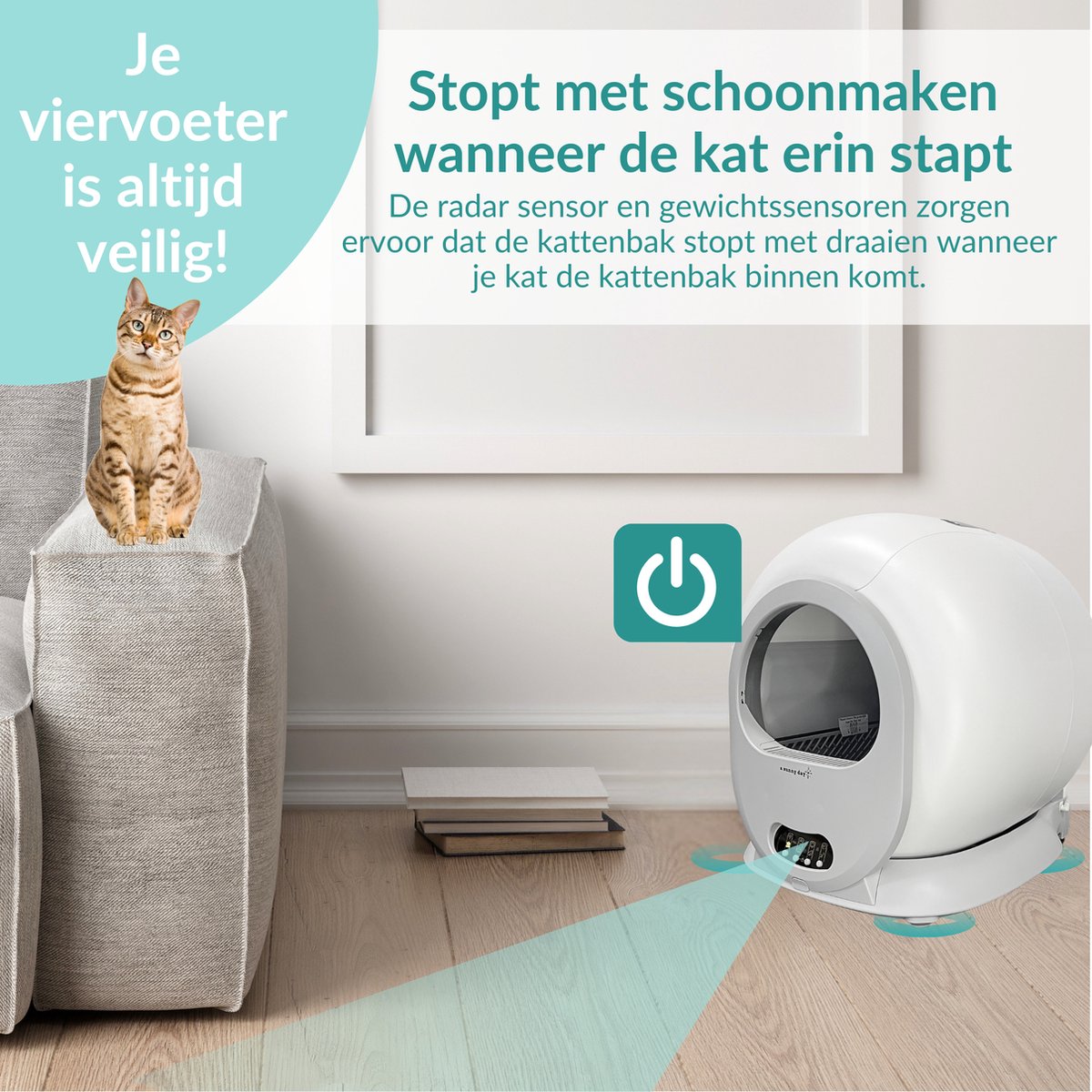 XXL siliconen kattenbakmat, 101 x 71 cm, waterdicht, antislip