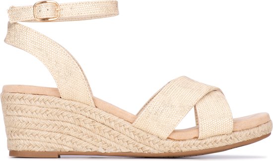 POSH by Poelman NOVI Dames Sandalen - Goud