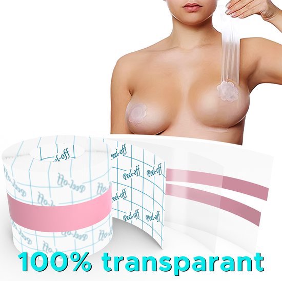 Boob Tape & Lift Tape Kit - 1 Roll Breast Tape + 36 Double Sided Tapes For Invisible Support, Strapless Dresses