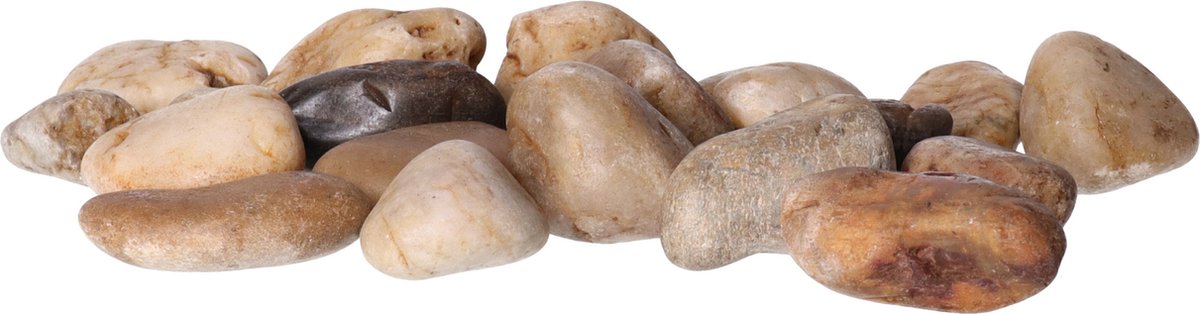 CM Decoratie/hobby stenen/kiezelstenen - mix kleuren - 2000 gram - 2-4 cm steentjes - vulmateriaal - klein formaat
