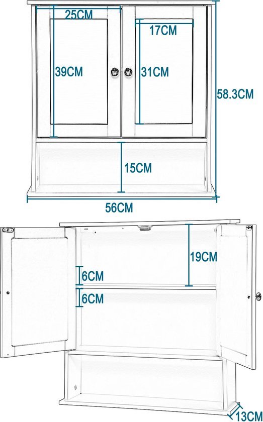 Laufen Lani - Hoge Kast 165x35 Cm, 1 Deur, Scharnieren Links Mat Wit H4037211122601