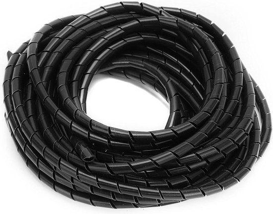 Gaine Spiralée Pour Câbles 10 M - Transparente, Diamètre 10 Mm - Protection Et Organisation Câbles Bureau, Maison - 10
