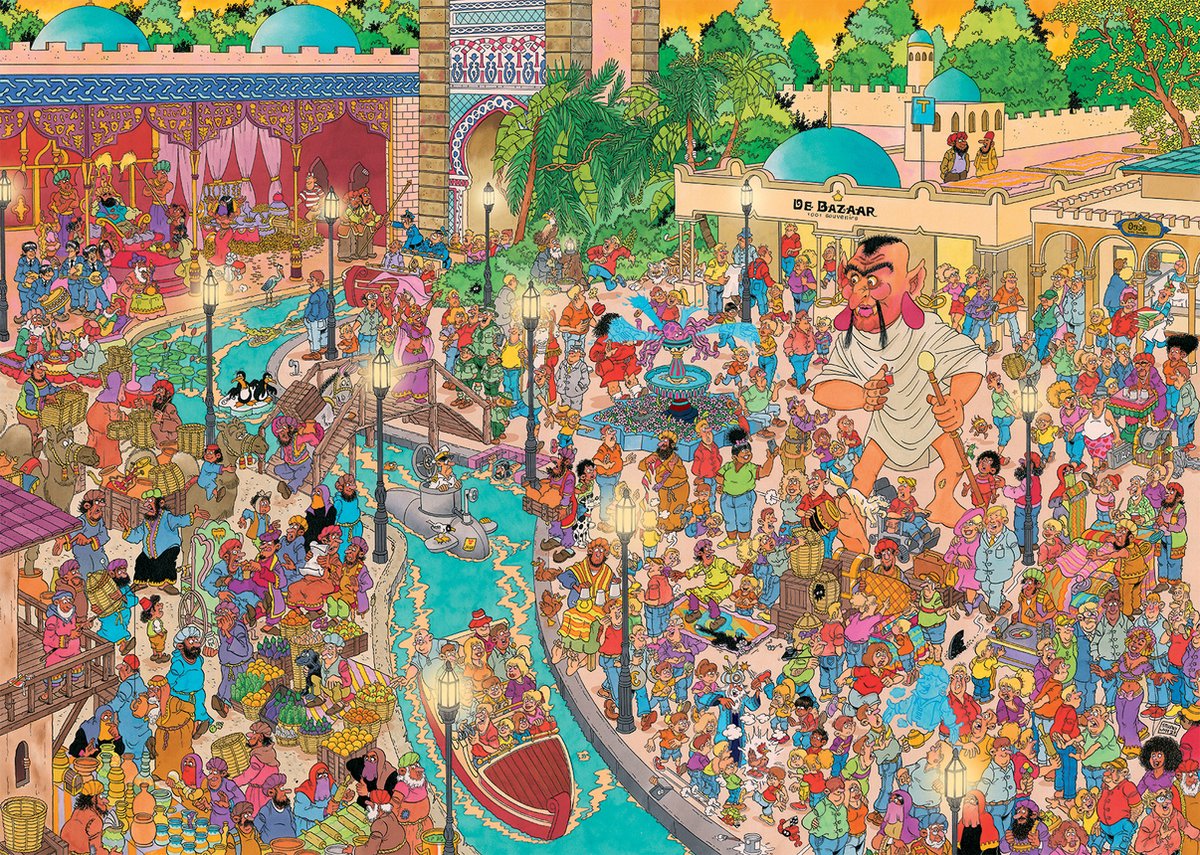 Jan van Haasteren - Efteling Fata Morgana - 1000 stukjes puzzel - Legpuzzel — afbeelding 2