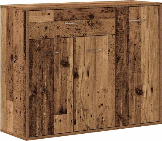 vidaXL Nachtkastje 60x35 cm spaanplaat betongrijs | Leen Bakker