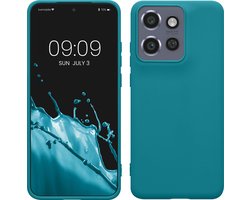 kwmobile telefoonhoesje geschikt voor Motorola Edge 60 Neo / 50 Neo / ThinkPhone 25 - Hoesje voor smartphone - Back cover in petrol