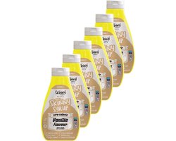 Skinny Food Co | Zero Calorie Syrup | Vanilla | 6 stuks | 6 x 425 ml