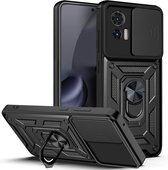 Coverup Ring Kickstand avec Camera Shield - Coque Motorola Edge 30 Neo - Zwart