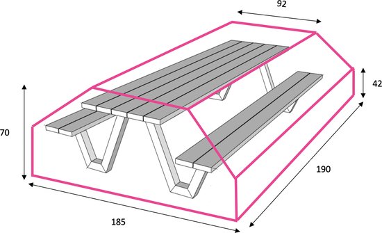 Outdoor Covers Tuinset l beschermhoes | 185x190x70cm