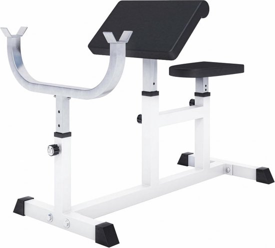 Gorilla Sports Biceps Curlbank - Fitnessbank - Verstelbaar