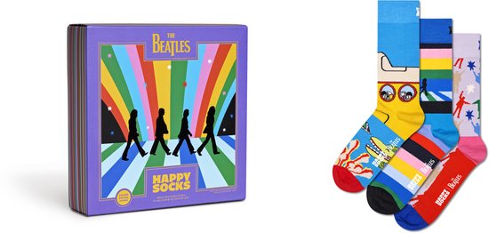 Happy Socks coffret cadeau 3P chaussettes Beatles multi - 41-46