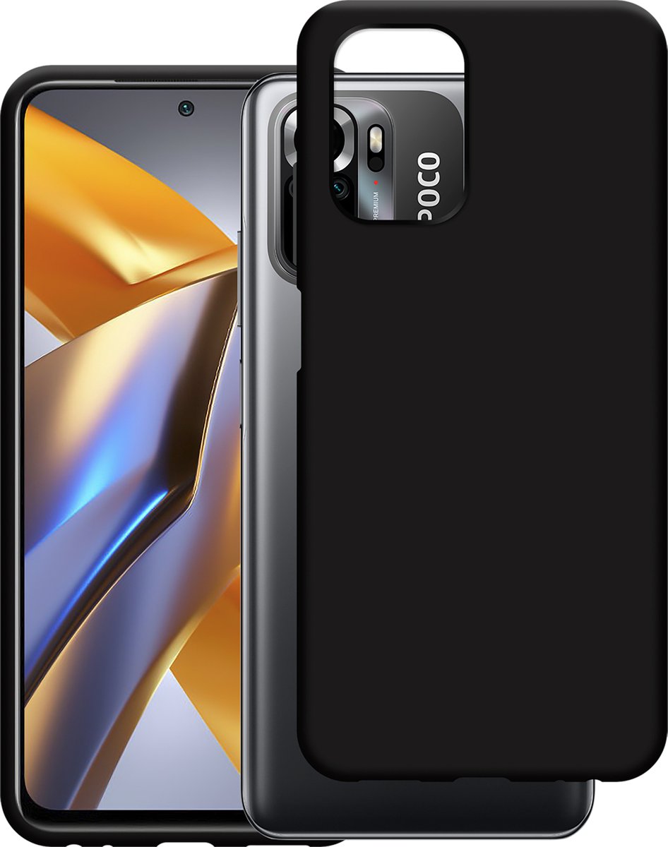 Cazy hoesje geschikt voor Xiaomi Poco M5s Hoesje Siliconen - Flexibele Case - Zwart
