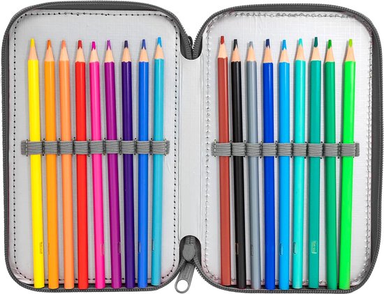 Mitama Etui voor school, 3 vakken, 3 vakken, Only Funny