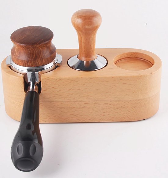 Houten Koffiefilter Tamper Houder, 5 Gaten Houten Espresso Tamper Mat Stand Sabotage Station, Antislip Koffie Tamping Station Base voor Portafilter, Distributeur, Thuis & Cafe (51 mm 5 gaten Houten Koffiefilter Tamper Houder, 5 Gaten Houten Espresso Tamper Mat Stand Sabotage Station, Antislip Koffie Tamping Station Base voor Portafilter, Distributeur, Thuis & Cafe (51 mm 5 gaten