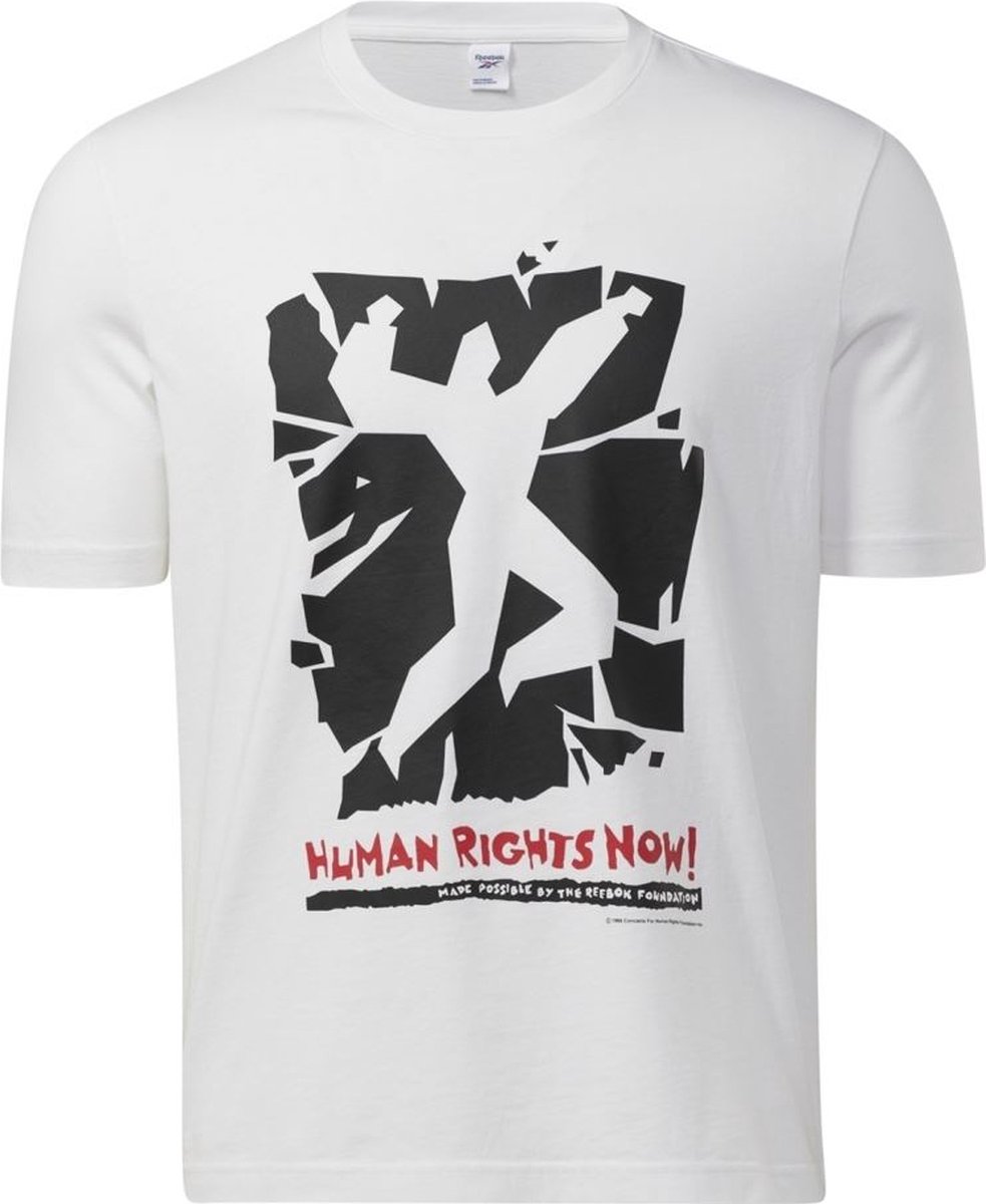 Reebok Human Rights Now T-shirt Wit