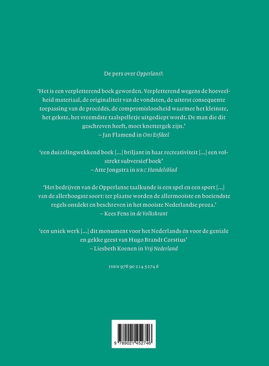 Opperlans! - back cover