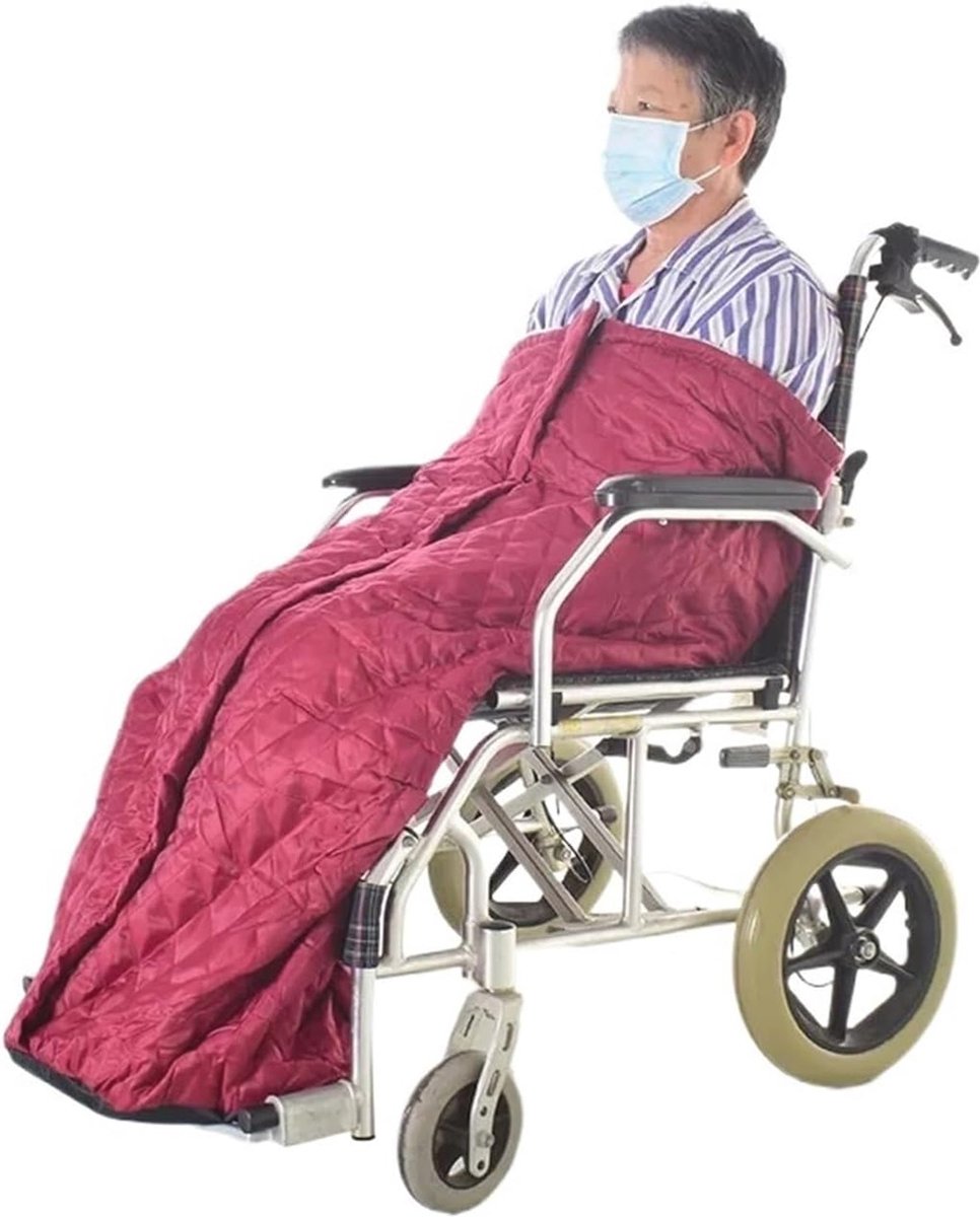 Goedkoopste Rolstoeldeken winddicht met ritssluiting en gevoerde fleece voor comfort en warmte