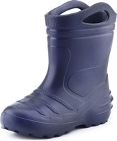Ladeheid LA-KL-051 Kinder Regenlaarzen - Rubber - met Binnenschoen en Grepen - Waterdicht - EVA - Wasbare Binnenschoen – Donkerblauw – 24