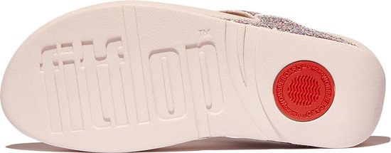 FitFlop Lulu Multi-Tonal Glitter Toe-Post Sandales Femmes - Nude Rose Mix