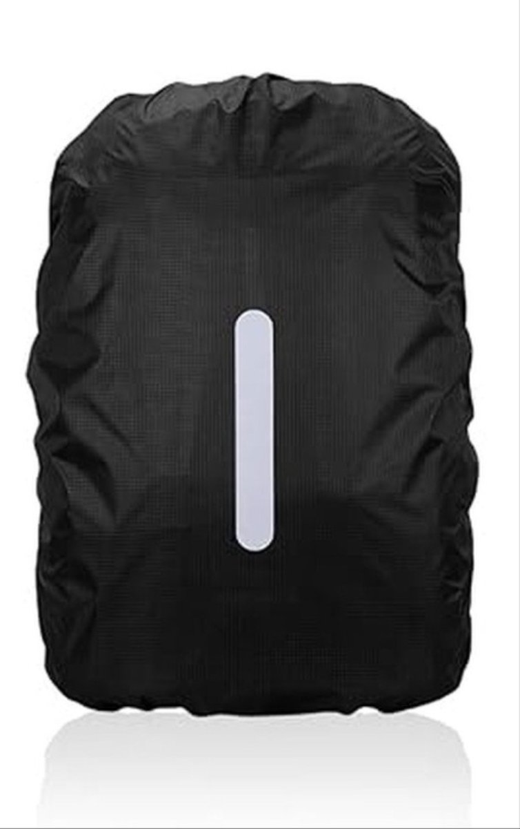*** Waterdichte Rugzak Hoes - Reflecterende Regenhoes - 20 Liter - Zwart - Maat S van Heble® ***