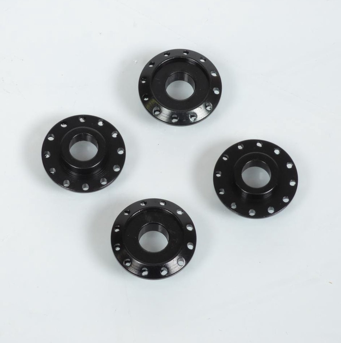 Rondelle spacer aluminium DRC T12 anodisé noir pour moto cross enduro tuning racing