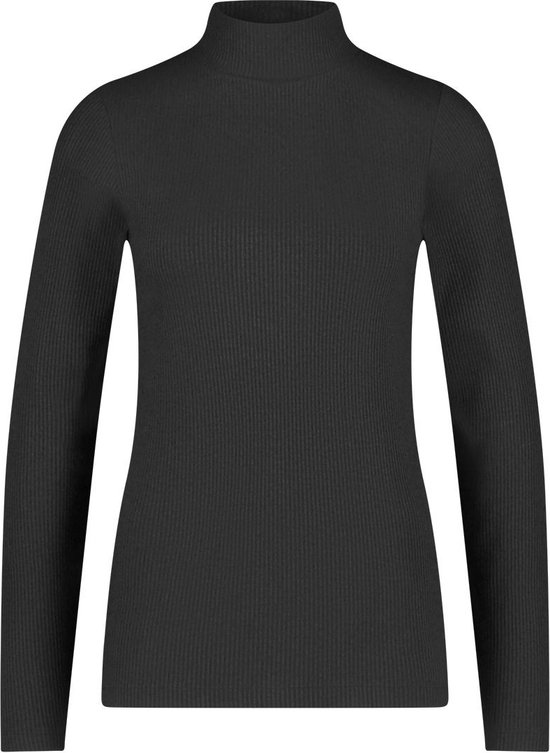 WOWENY Thermische coltrui voor dames, warme pullover met col, bovendeel met duimgat, lange mouwen, elegant shirt met lange mouwen, winter, herfst, rood, L