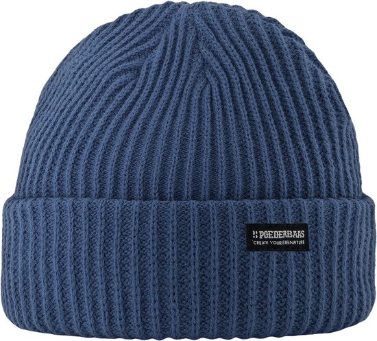 Poederbaas Royal Rib Muts Blue One Size