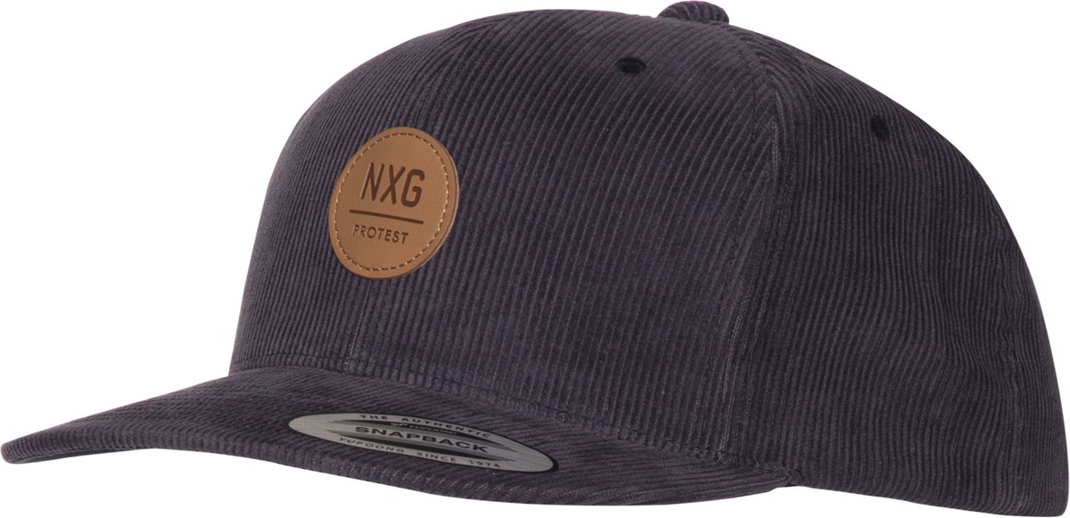 Protest Nxg Kimchi – Pet Unisex – Snapback – Borduursel – Verstelbare sluiting Blauw