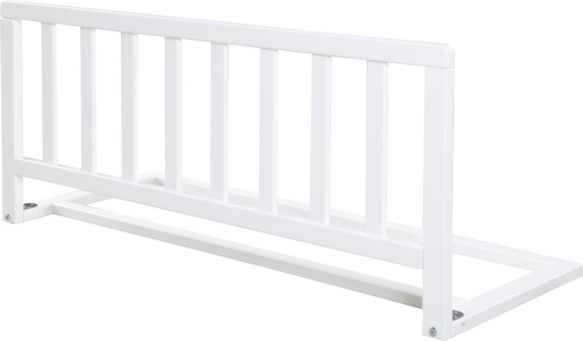 roba Bedhekje 90 cm - Veilige Uitvalbescherming voor Baby's en Kinderen - Hout Wit