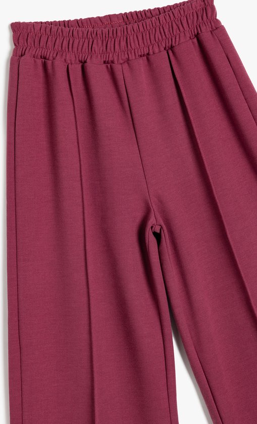 High Waist broek met wijde pijpen in Loose Fit voor dames in Groen - NEELE