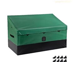 Happyment Opbergbox - Buitenopslag Box - Weerbestendig - Waterdicht - 550 liter - Groen