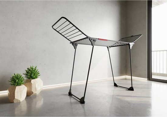 Vileda King Ultimate Droogrek (Black Edition) - Tafel Droogrek - 20 m drooglengte - XXL waslijnen