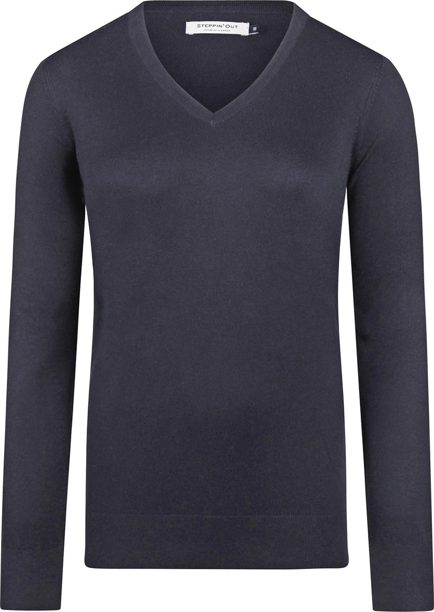 Steppin' Out Damestrui Cotton Cashmere V-hals Navy - Maat S - Heren - Pullovers
