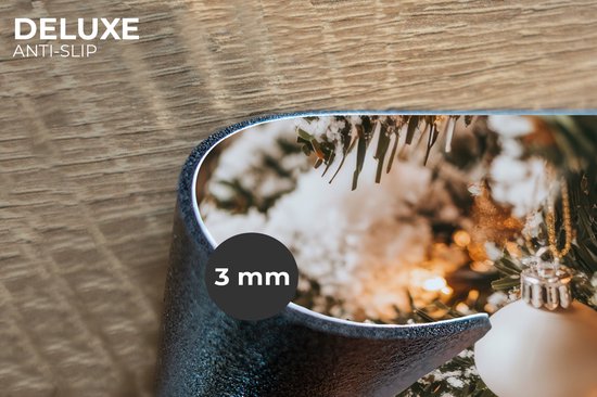 Sets de table - 6 pièces - 45x30 cm - Set de table en plastique - Noël - Sapin de Noël - Hiver - Intérieur - Neige - Dessous de plat - Décoration de table - Accessoires de décoration de table de cuisine