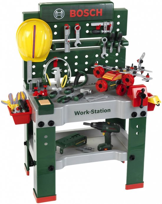 Klein Toys Bosch - 150-delige werkbank cadeau voor een kind van 6 jaar