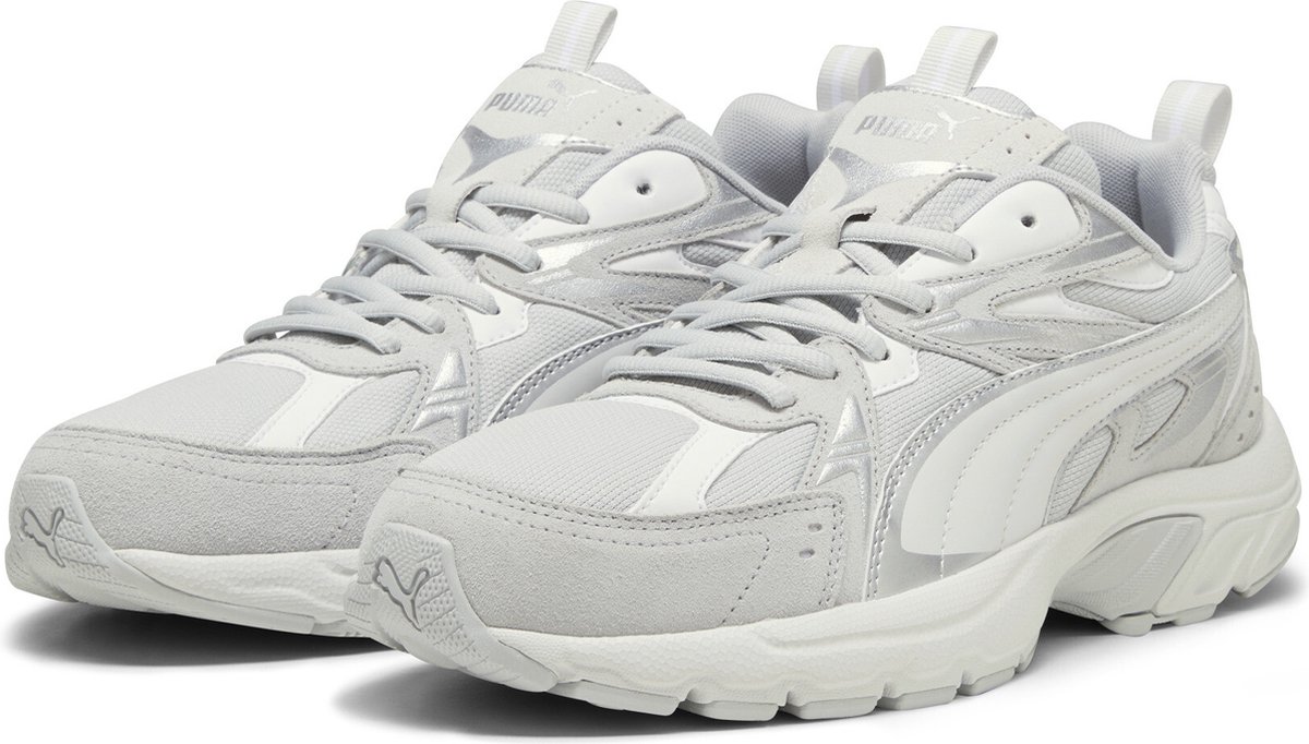 PUMA Milenio Tech Suede Unisex Sneakers Cool Light -Feather -PUMA Grijs