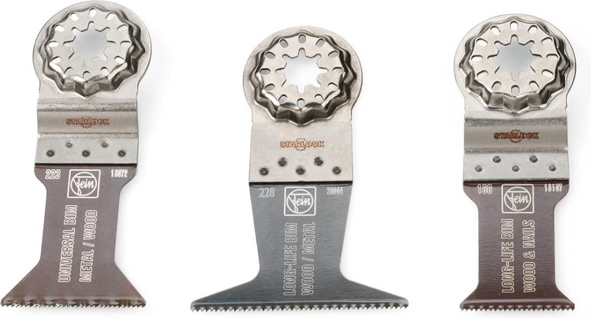 E-Cut Combo Starlock Zaagbladen voor Hout en Metaal - Set van 3