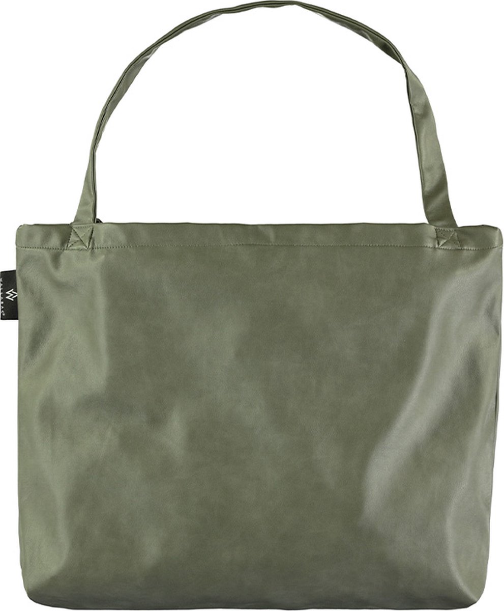 Wallabag - Tote Bag - Luiertas - Shopper - Mom Bag Vintage Leather Green – foto 2
