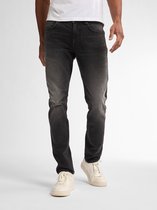 Petrol Industries - Heren Slim Fit Jeans Seaham Everglades - 30% organic cotton Mix - 6-pocket - Narrow waist - Vintage wash - Zwart - Maat W38L30